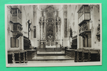 AK Regensburg / 1920er Jahre / Institut der Armen Schulschwestern von Unserer Lieben Frau / Niedermünster / Kirchen Inneres